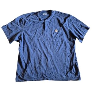 Carhartt‎ Men's Short Sleeve Blue Tee 4x